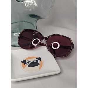 Auth. Vintage Gucci oversized deep red shades